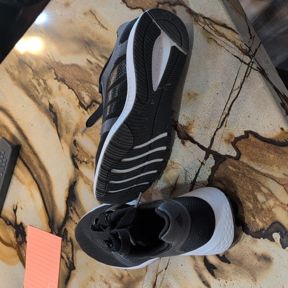 Women's Black Adidas Athletic Sneakers - Picture 3 of 5